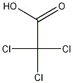Trichloroethanoic acid Struktur