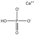 Calcium hydrogen orthophosphate 结构式