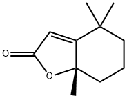 (S)-4,4,7A-三甲基-5,6,7,7A-四氢苯并呋喃-2(4H)-酮, 81800-41-1, 结构式