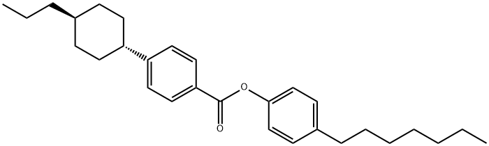 4-Heptylphenyl 4-(trans-4-propylcyclohexyl)benzoate Struktur