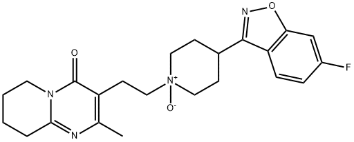 3-[2-[4-(6-氟-1,2-苯并异恶唑-3-基)-1-氧代-1-哌啶基]乙基]-6,7,8,9-四氢-2-甲基-4H-吡啶并[1,2-A]嘧啶-4-酮, 832747-55-4, 结构式