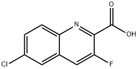 6-Chloro-3-Fluoroquinoline-2-carboxylic acid Structure