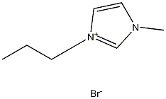 1-メチル-3-プロピルイミダゾリウムブロミド 化学構造式
