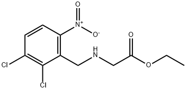 Ethyl 2-(6-Nitro-2,3-dichlorobenzyl)glycine, 85325-11-7, 结构式
