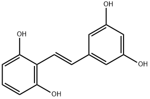 2-[(1E)-2-(3,5-Dihydroxyphenyl)ethenyl]-1,3-benzenediol Structure