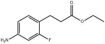 3 -(4 -氨基-2 -氟 -苯基)- 丙酸乙酯, 865137-77-5, 结构式