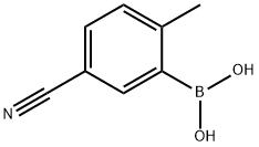 5-Cyano-2-methylphenylboronic acid Structure