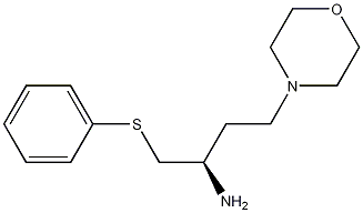 (R)-4-Morpholino-1-(phenylthio)-2-butylamine Structure