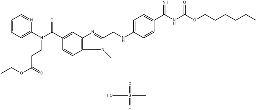 甲磺酸达比加群酯, 872728-81-9, 结构式