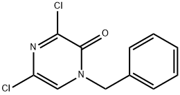 1-ベンジル-3,5-ジクロロピラジン-2(1H)-オン 化学構造式