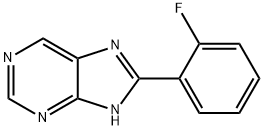 8-(2-fluorophenyl)-9H-purine Struktur