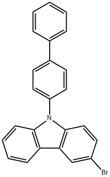 9-[1,1'-Biphenyl-4-yl]-3-bromo-9H-carbazole Struktur