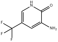 3-アミノ-5-(トリフルオロメチル)ピリジン-2-オール 化学構造式