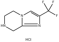 2-三氟甲基-5,6,7,8-四氢咪唑并[1,2-A]吡嗪 盐酸盐 结构式