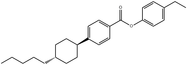 4-Ethylphenyl 4-(trans-4-pentylcyclohexyl)benzoate Structure