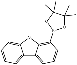 2-(dibenzo[b,d]thiophen-4-yl)-4,4,5,5-tetramethyl-1,3,2-dioxaborolane Structure
