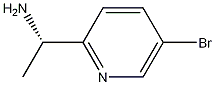 (S)-1-(5-ブロモピリジン-2-イル)エタンアミン 化学構造式