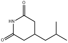 3-异丁基戊二酰亚胺 结构式