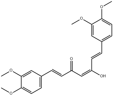 1,7-Bis-(3,4-dimethoxy-phenyl)-5-hydroxy-hepta-1,4,6-trien-3-one Struktur