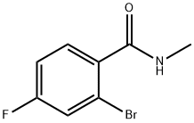 N-甲基-2-溴-4-氟苯甲酰胺 结构式