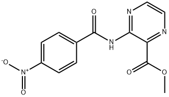3-[(4-Nitrobenzoyl)amino]pyrazine-2-carboxylic acid methyl ester Struktur