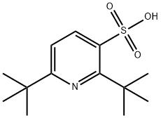 2,6-ditert-butylpyridine-3-sulfonic acid Struktur