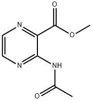 3-Acetamidopyrazinecarboxylic acid methyl ester Structure