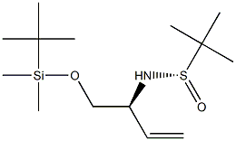 (S)-N-((S)-1-((叔丁基二甲基甲硅烷基)氧基)丁-3-烯-2-基)-2-甲基丙烷-2-亚磺酰胺 结构式