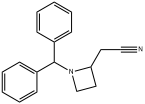 1-(二苯基甲基)-2-氮杂环丁烷乙腈, 92992-32-0, 结构式