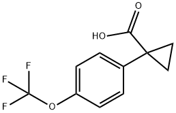 1-(4-(trifluoromethoxy)phenyl)cyclopropanecarboxylic acid Structure
