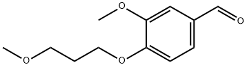 3-methoxy-4-(3-methoxypropoxy)benzaldehyde Struktur