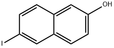 6-碘-2-萘酚 结构式