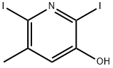 2,6-Diiodo-3-hydroxy-5-methylpyridine Structure