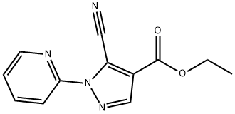 ethyl 5-cyano-1-(pyridin-2-yl)-1H-pyrazole-4-carboxylate Structure