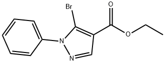 5-溴-1-苯基-1H-吡唑-4-甲酸乙酯 结构式