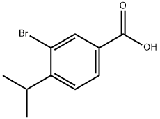3-溴-4-异丙基苯甲酸, 99070-17-4, 结构式