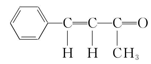 苄叉丙酮 分子结构