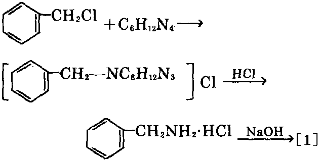 氯苄 制备 苄胺 化学反应方程式
