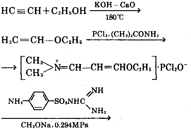 乙烯基乙醚法 制备磺胺嘧啶