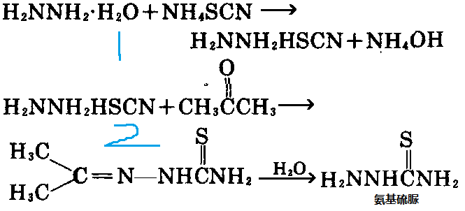 丙酮缩氨基硫脲水解制备氨基硫脲