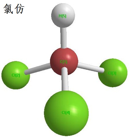 氯仿化学 结构式
