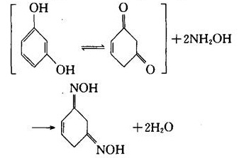 双酮型间苯二酚与羟胺反应成肟
