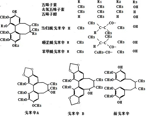 木脂素类化学结构式