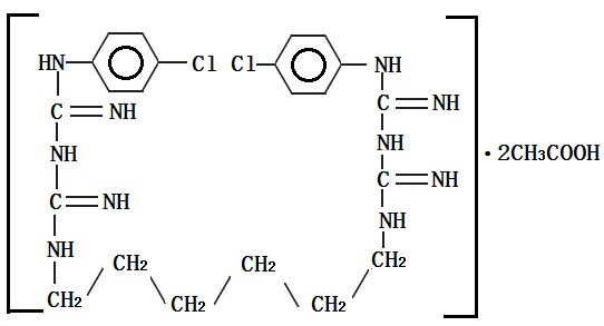 醋酸洗必泰的分子式