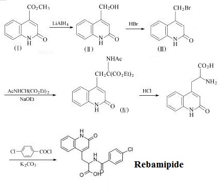 The synthetic route of Rebamipide