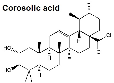 the structural formula of corosolic acid