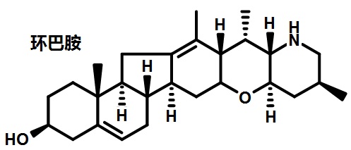 环巴胺的结构式