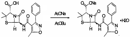 苯唑西林钠一水合物的合成