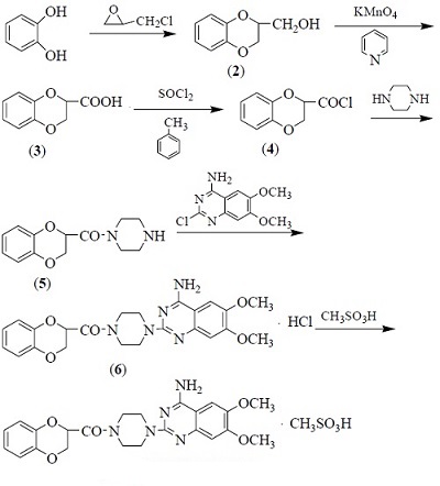 synthesis route of doxazosin mesylate