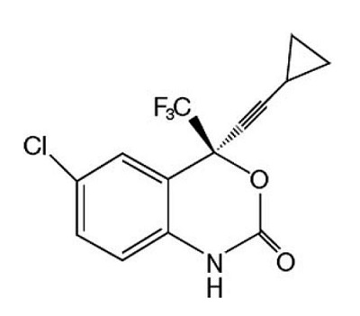 The chemical structure of Efavirenz